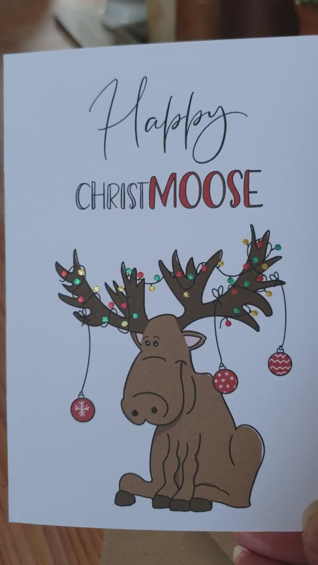 'Happy Christ-moose' Pack of Christmas Cards